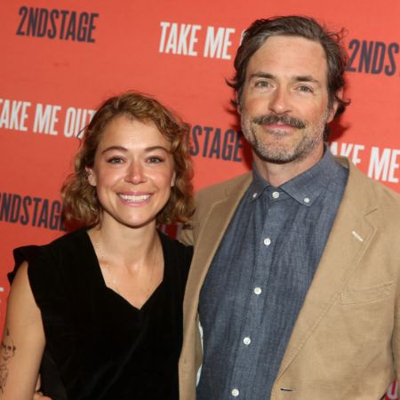 Tatiana Maslany arrives to an event along with her boyfriend, Brendan Hines